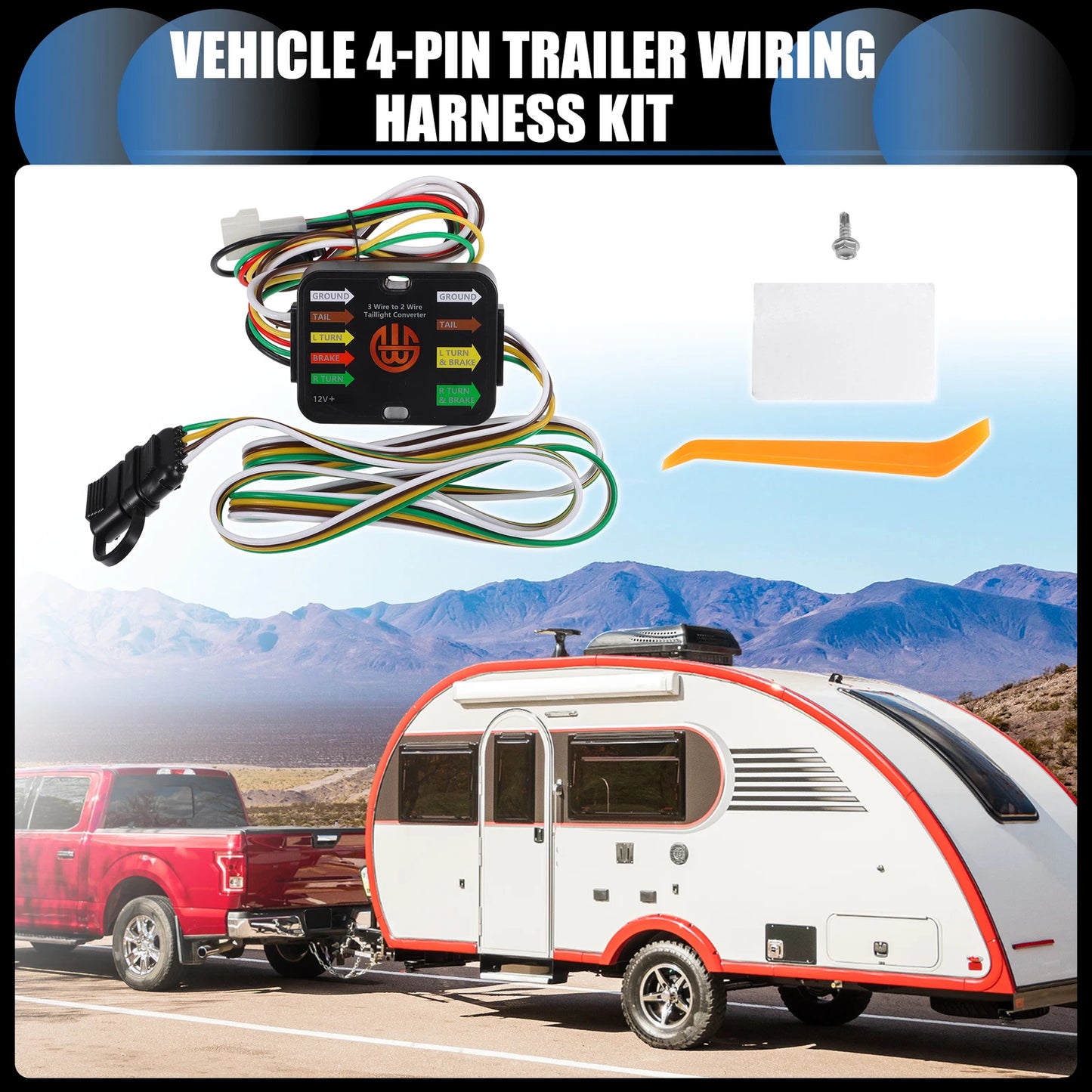 4-Pin Trailer Wiring Harness Set for Subaru Forester (2003-2023)