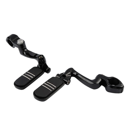 1-1/4 in Highway Engine Guard 360 Adjustable Footpegs for Harley Touring