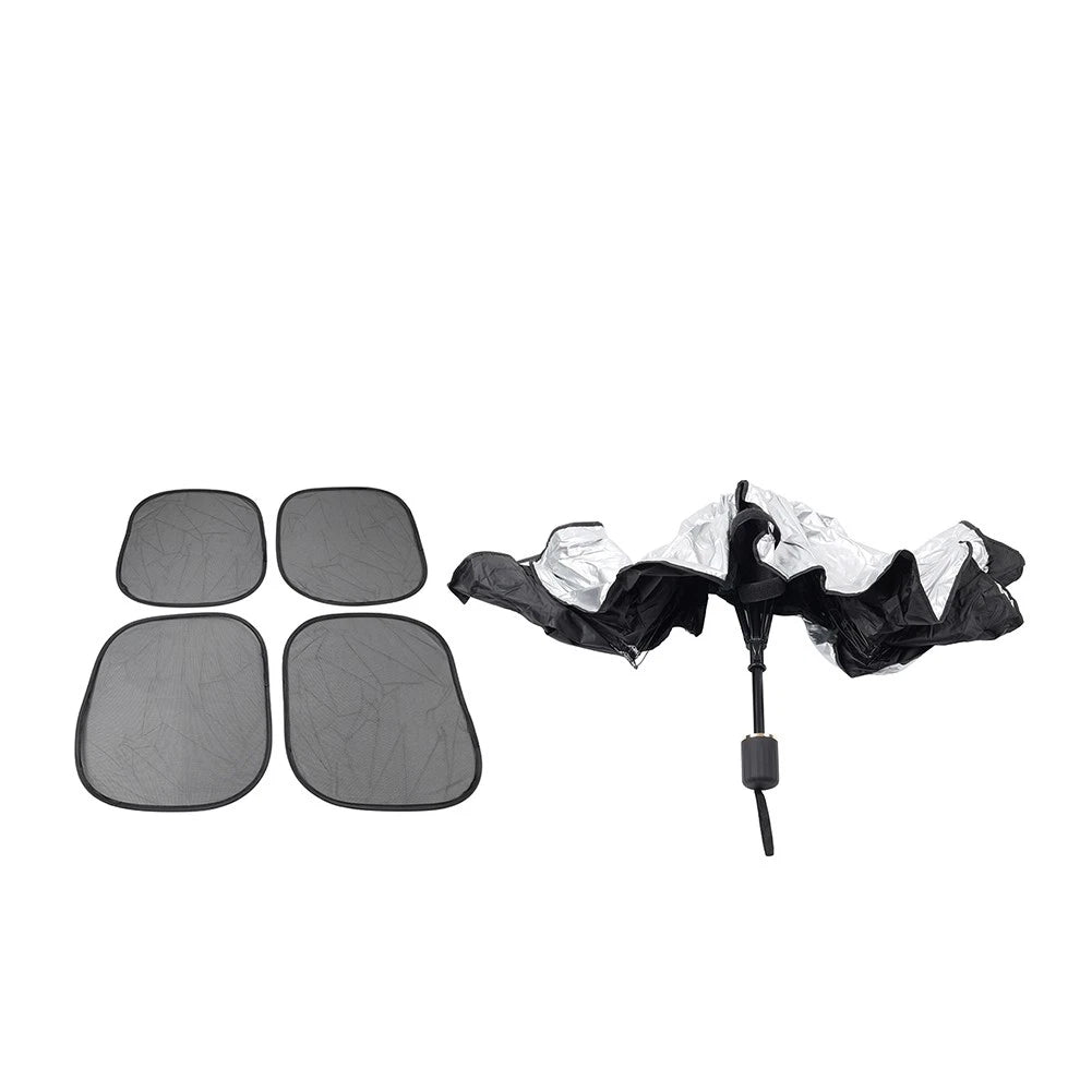 Front Window Cover Umbrella Sun Shade for Car Windshield - Foldable Design