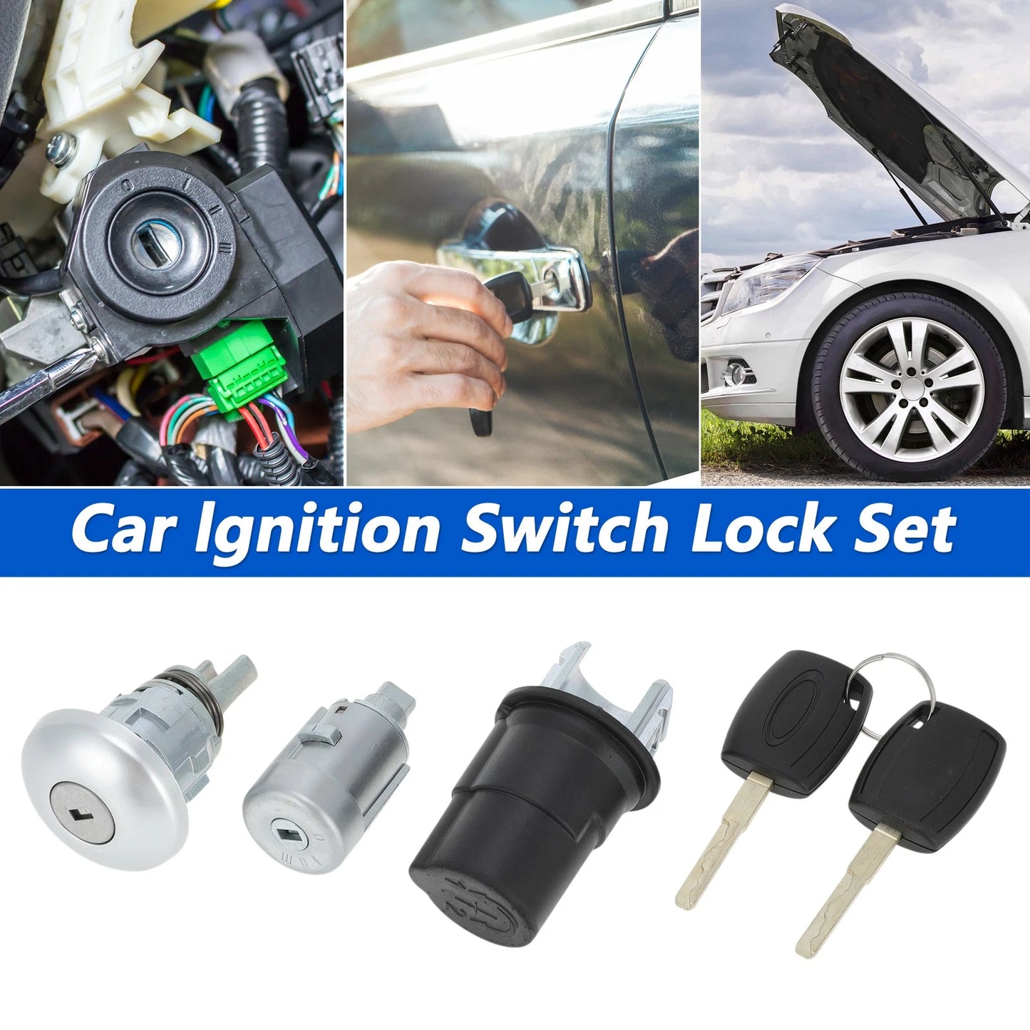 Door Lock Cylinder Set for Ford Transit MK8 (2014-2023)