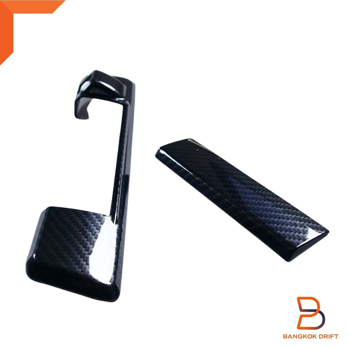 Carbon Fiber Black Tailgate Handle Cover for Isuzu D-Max 20-23