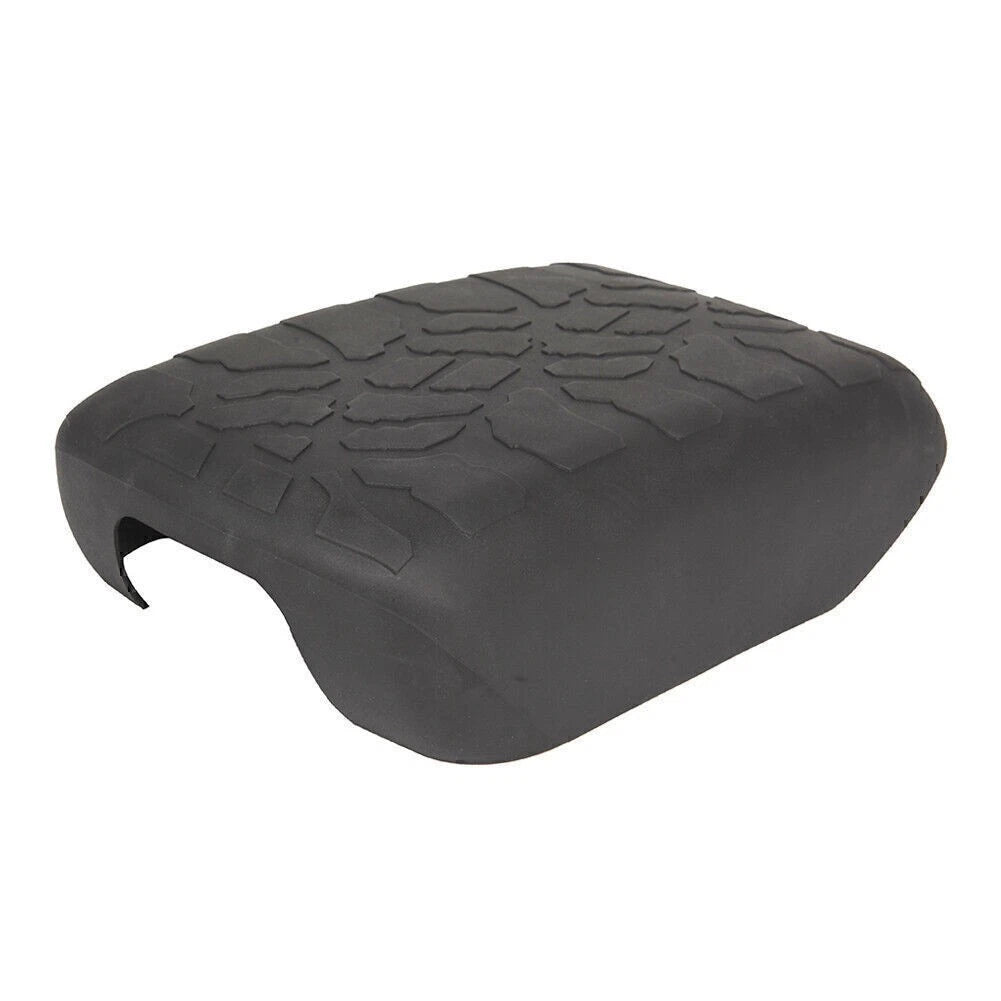 Black Rubber Non-slip Armrest Box Cover Pad for Jeep Wrangler JL (2018-2023)