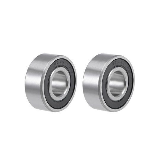 2 x Ball Bearings 15x35x14mm Double Sealed Chrome Steel Z2 ABEC1