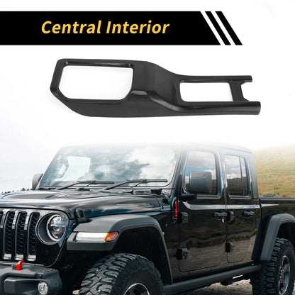 4WD Gear Shift Panel Cover for Jeep Wrangler JL JLU (2018-2024) Black