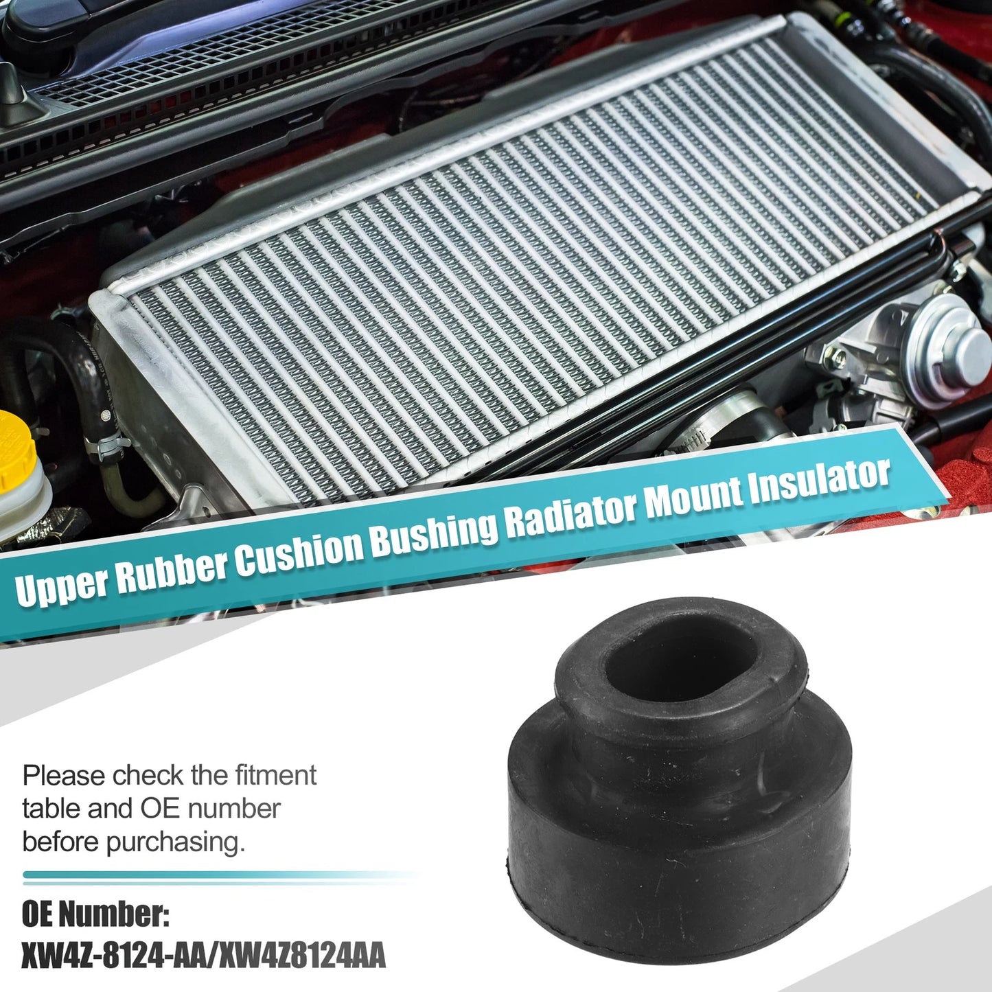 2 x Radiator Mount Insulators for Ford Thunderbird (2002-2005)