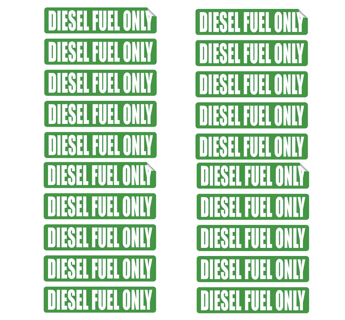 Diesel Fuel Only Sticker for Truck/Car Decal Vinyl Tank Label