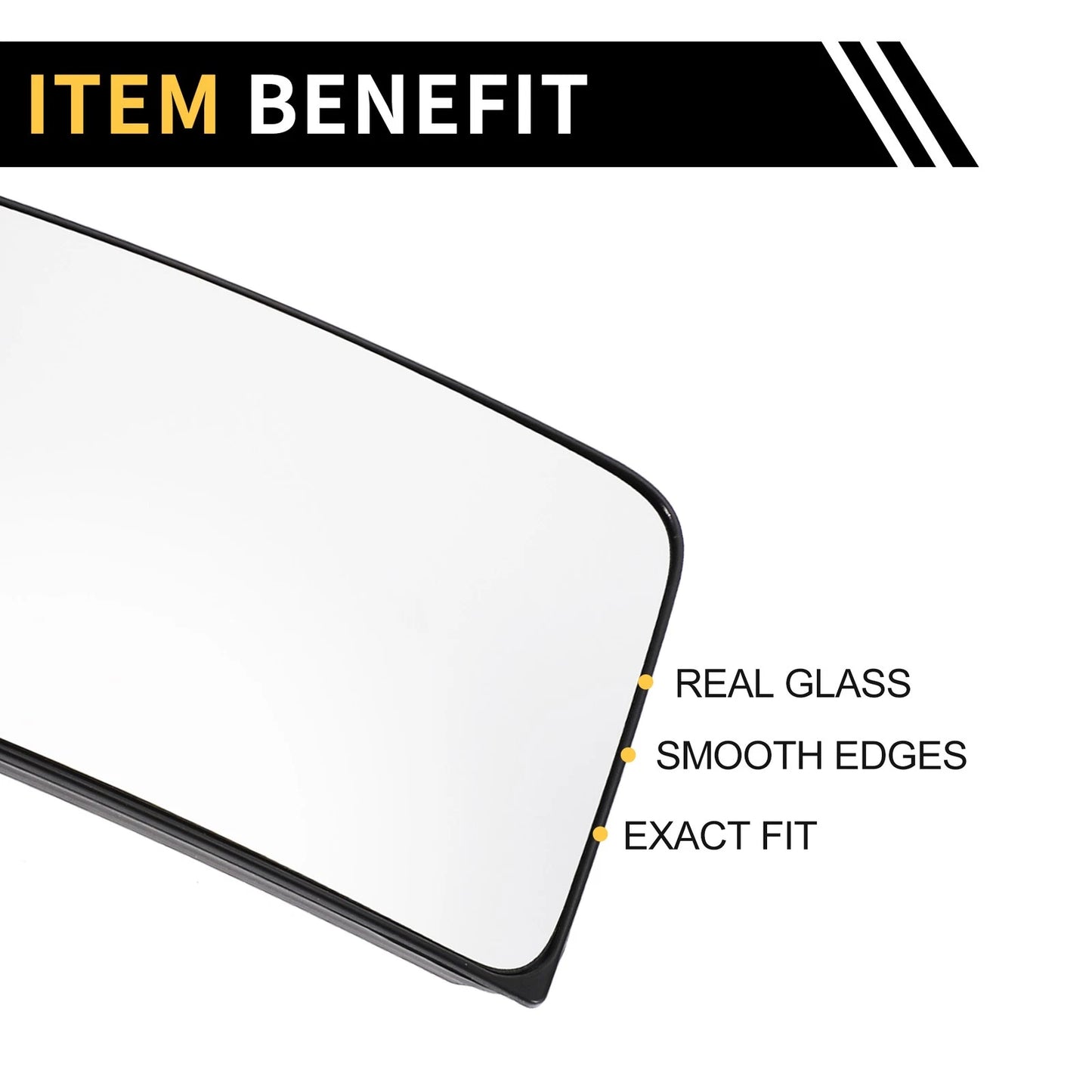 Heated Right Side Mirror Glass Replacement for Chevrolet Silverado 2500/3500 HD