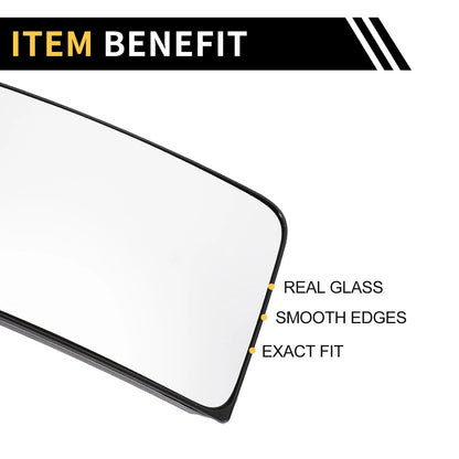 Heated Right Side Mirror Glass Replacement for Chevrolet Silverado 2500/3500 HD