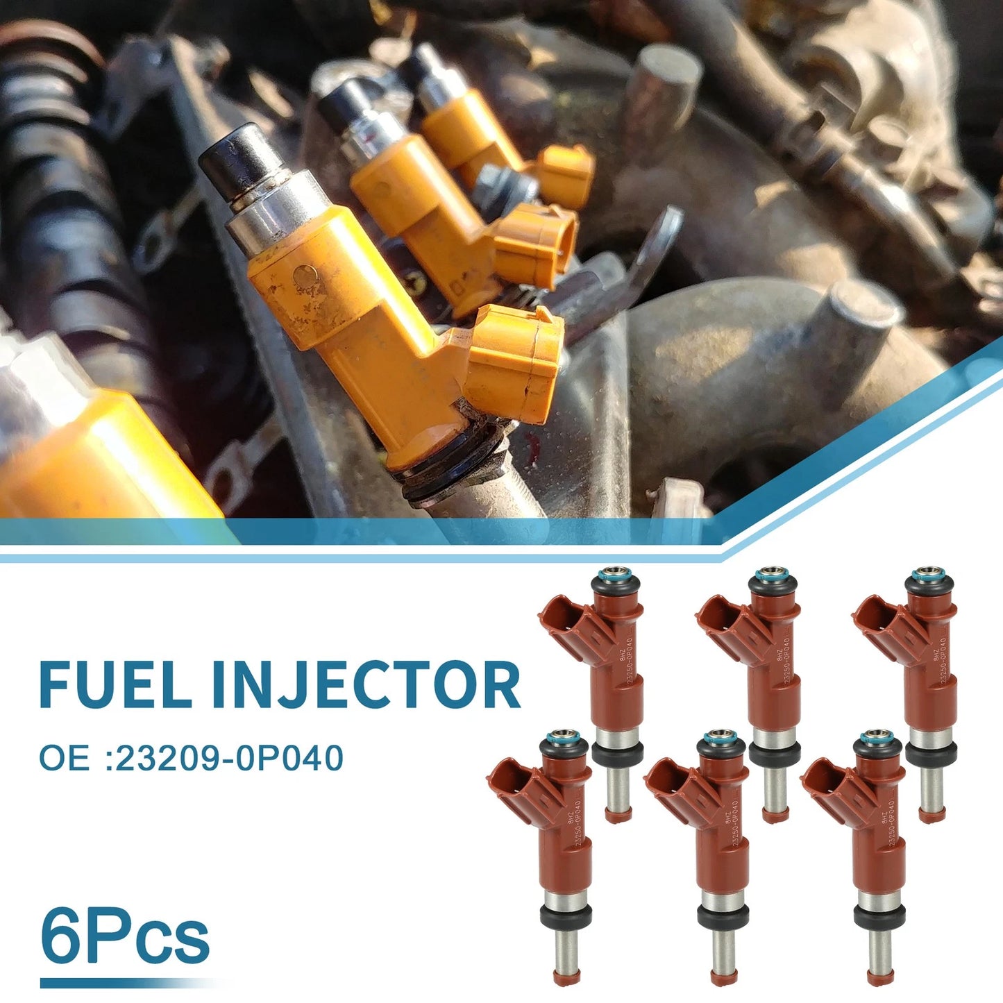6 x Fuel Injectors for Toyota Camry 2007-2011 LE SE XLE 3.5L (2007-2011)