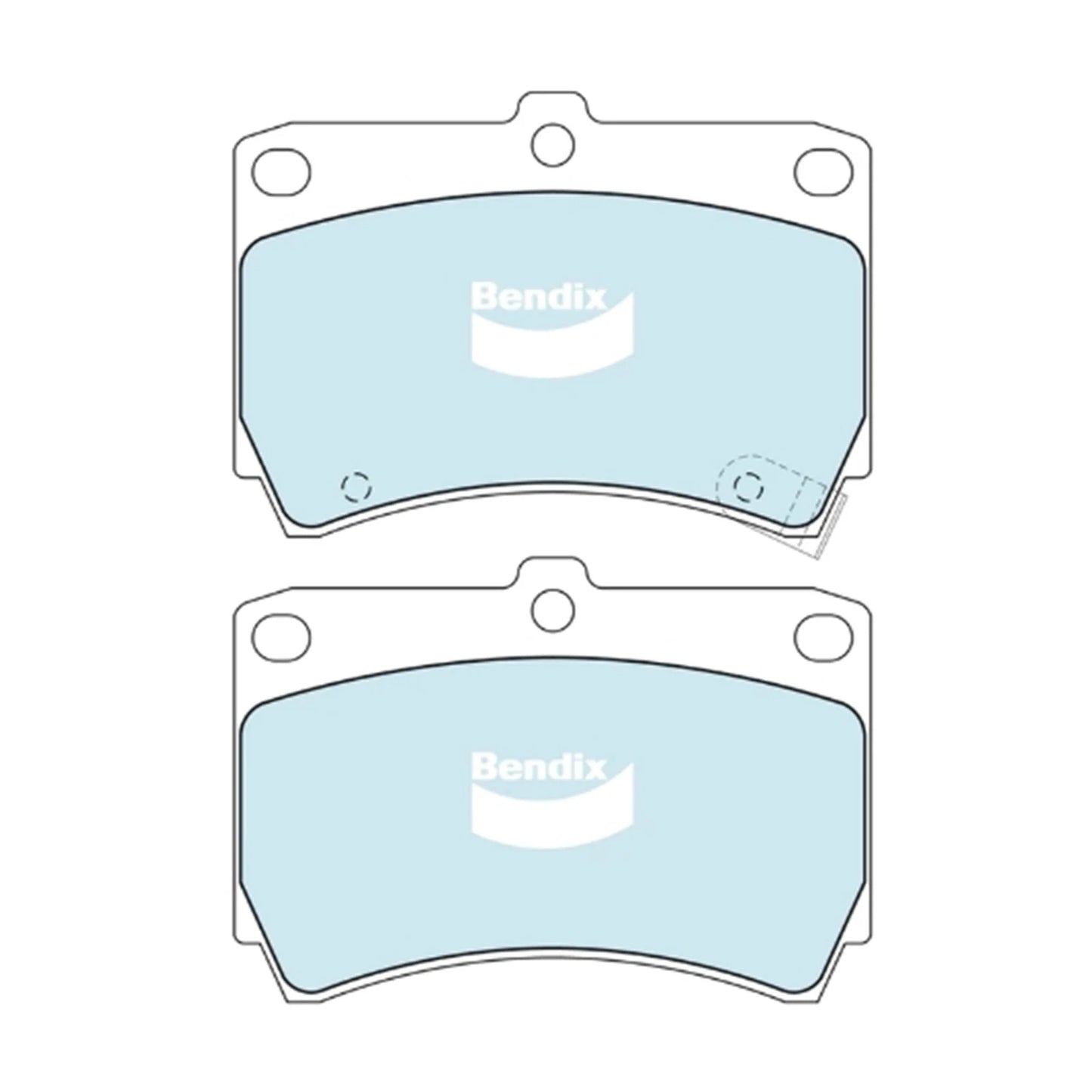 Front Disc Brake Pad Set for Mazda 121 DB DW (1990 - 2002)