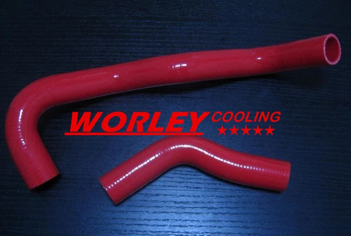 Red Silicone Radiator Hose for Toyota Hilux 2.4 Diesel (1983-1997)