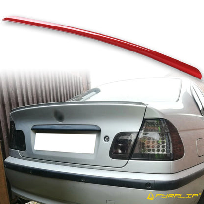 438 Electric Red Boot Lip Spoiler for BMW E46 (1998-2006)