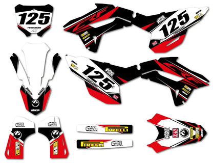 Custom Sticker Kit for Honda CRF 450 EURO RED Graphics Decals (2021-2024)