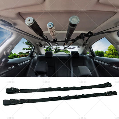 Car Fishing Rod Straps Holder Mounted Storage Rack for Vehicle Carrier