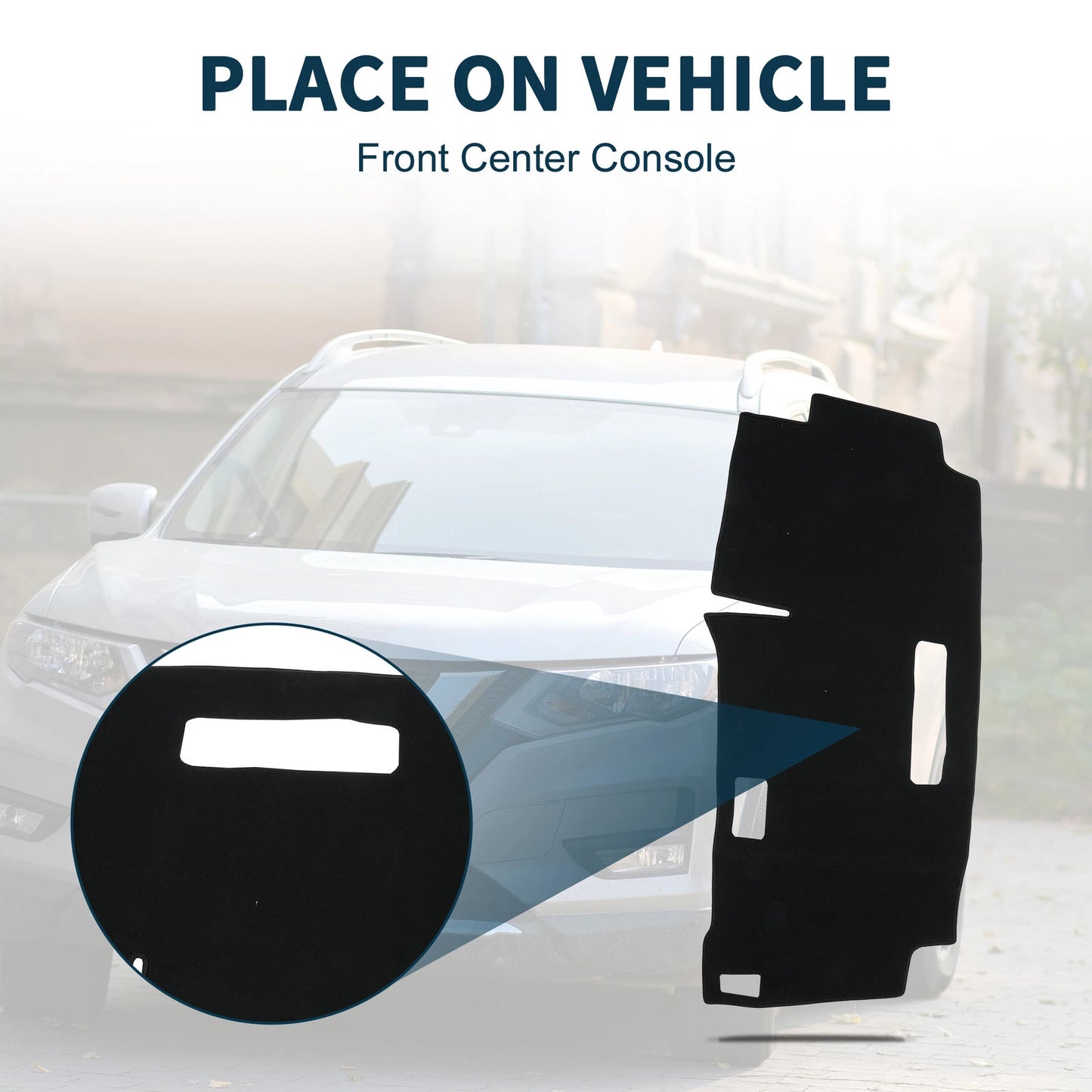 Dashboard Cover Mat for Nissan Serena C28 (2015-2024) - Black 1 Set