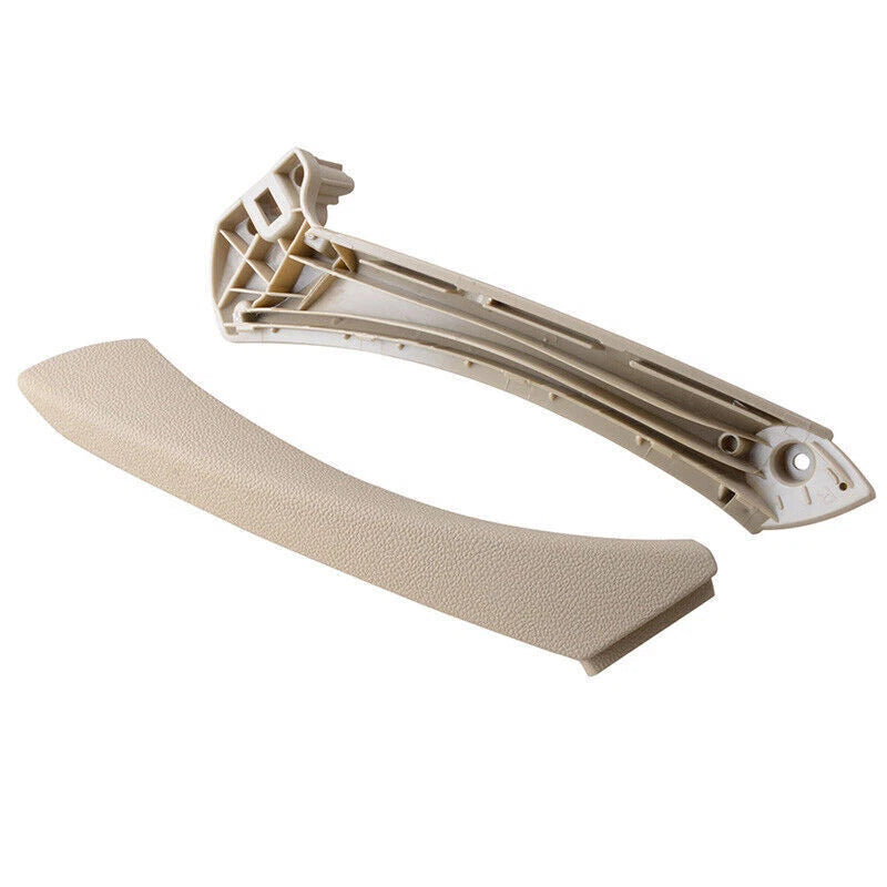 Beige Inner & Outer Door Panel Handle Pull Trim Cover for BMW E90 328i (2007-2013)