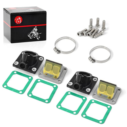 2 x CARBURETOR JOINT INTAKE BOOT Reed Valve for YAMAHA YFZ350 (1987–2006)