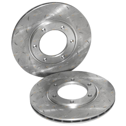 Slotted Front Disc Rotors for Patrol GQ MQ MK 160 Y60 (1981-1996)