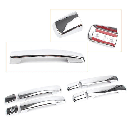 Silver Side Door Handle Covers Trim for Nissan Quest 2004-2009 & Altima 2 x