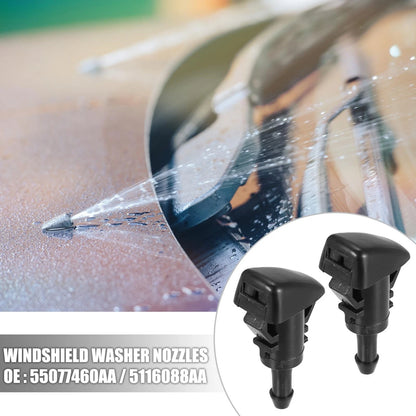 4pcs Front Windshield Wiper Washer Nozzle Jet for Dodge Neon
