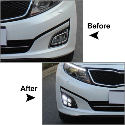 2 x Daytime Running Light Fog Lamps for Kia Optima K5 (2014-2015)