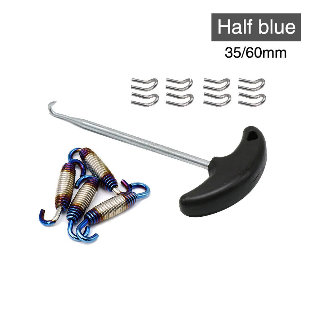 Stainless Exhaust Pipe Muffler Mounting Springs Hooks for Motorcycle