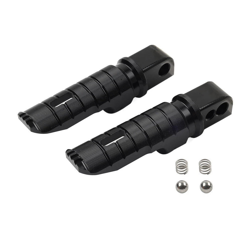 Black Rear Footrest Pegs for Suzuki V-Strom 650 DL650 GSXS1000 (2018-2024)