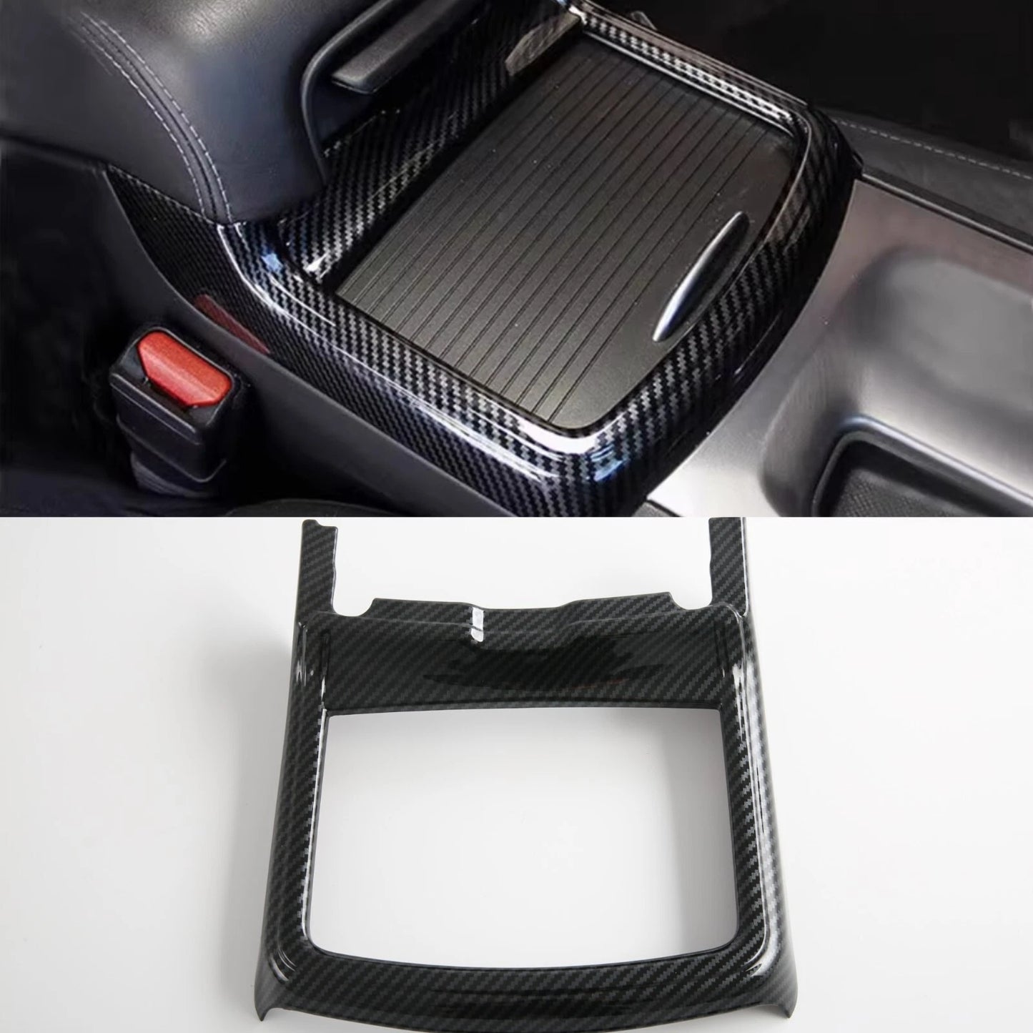 Front Control Water Cup Frame Cover Trim for 2016-2021 Dodge Charger