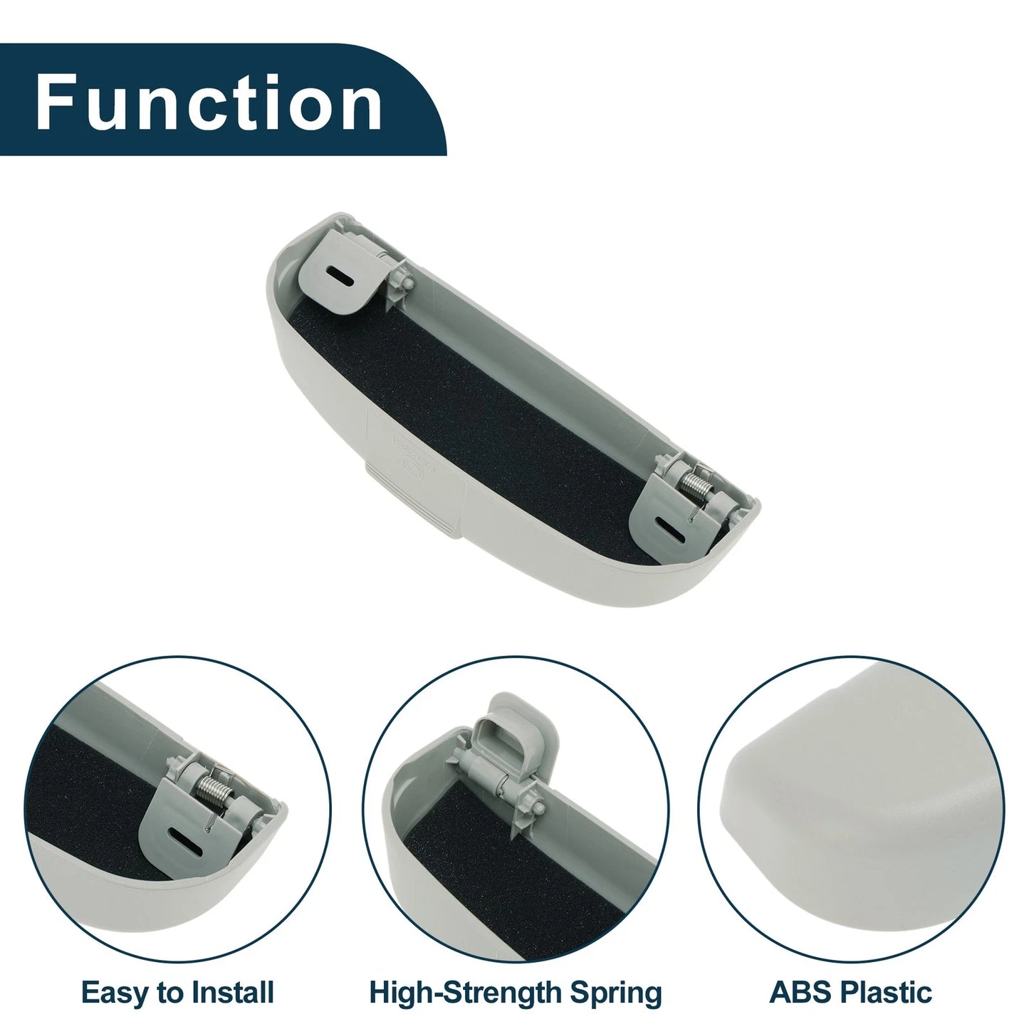 Sunglasses Case for Peugeot 308 (2014-2024) Gray 1 Set