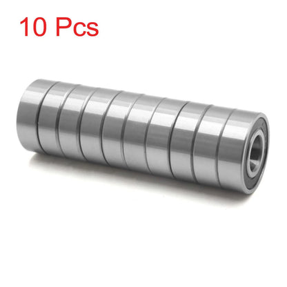 10 x Metal Deep Groove Radial Ball Bearing 35 x 15 x 11mm for Motorcycle