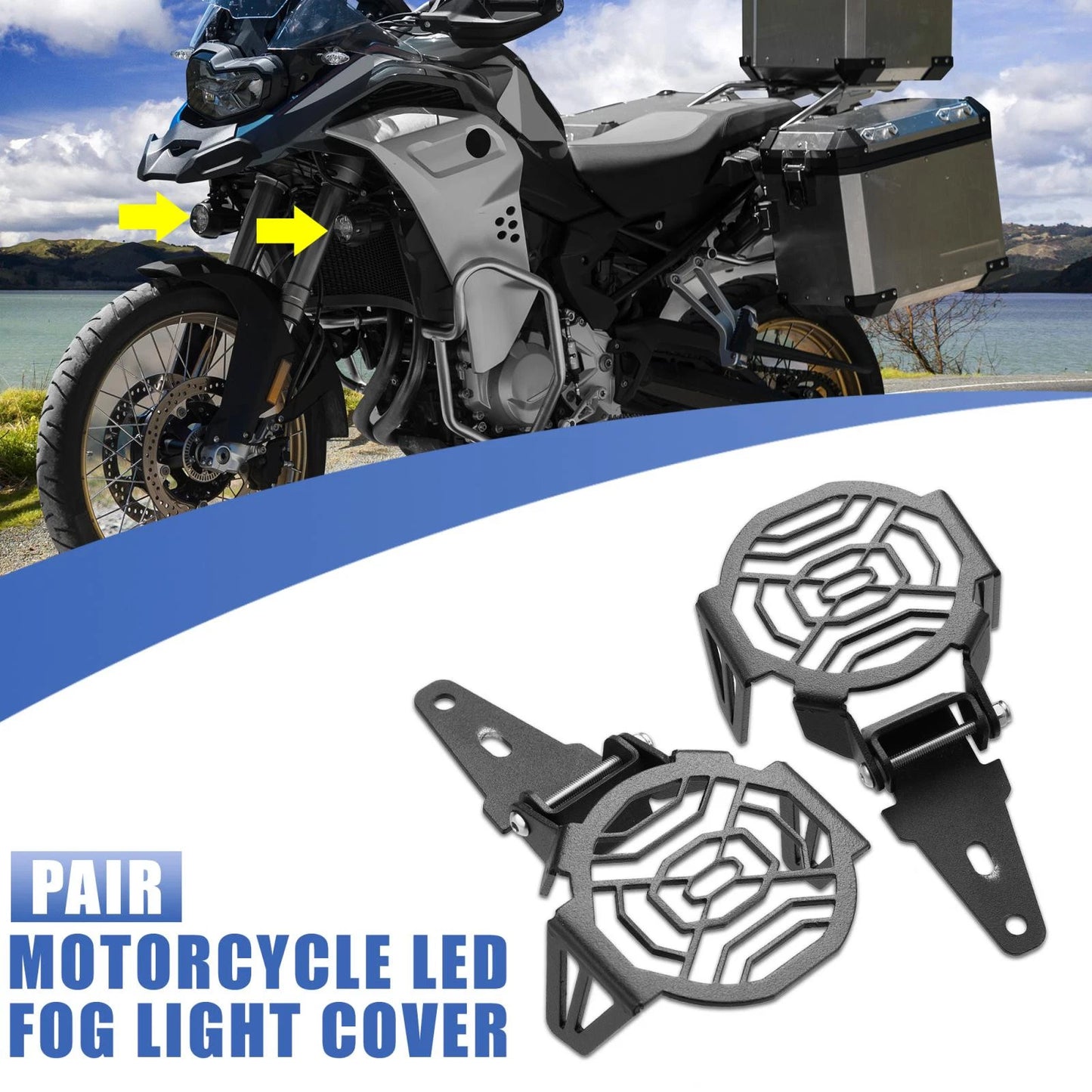 LED Fog Light Protector for BMW R1200 F800 R1250 F850 (2013-2023)