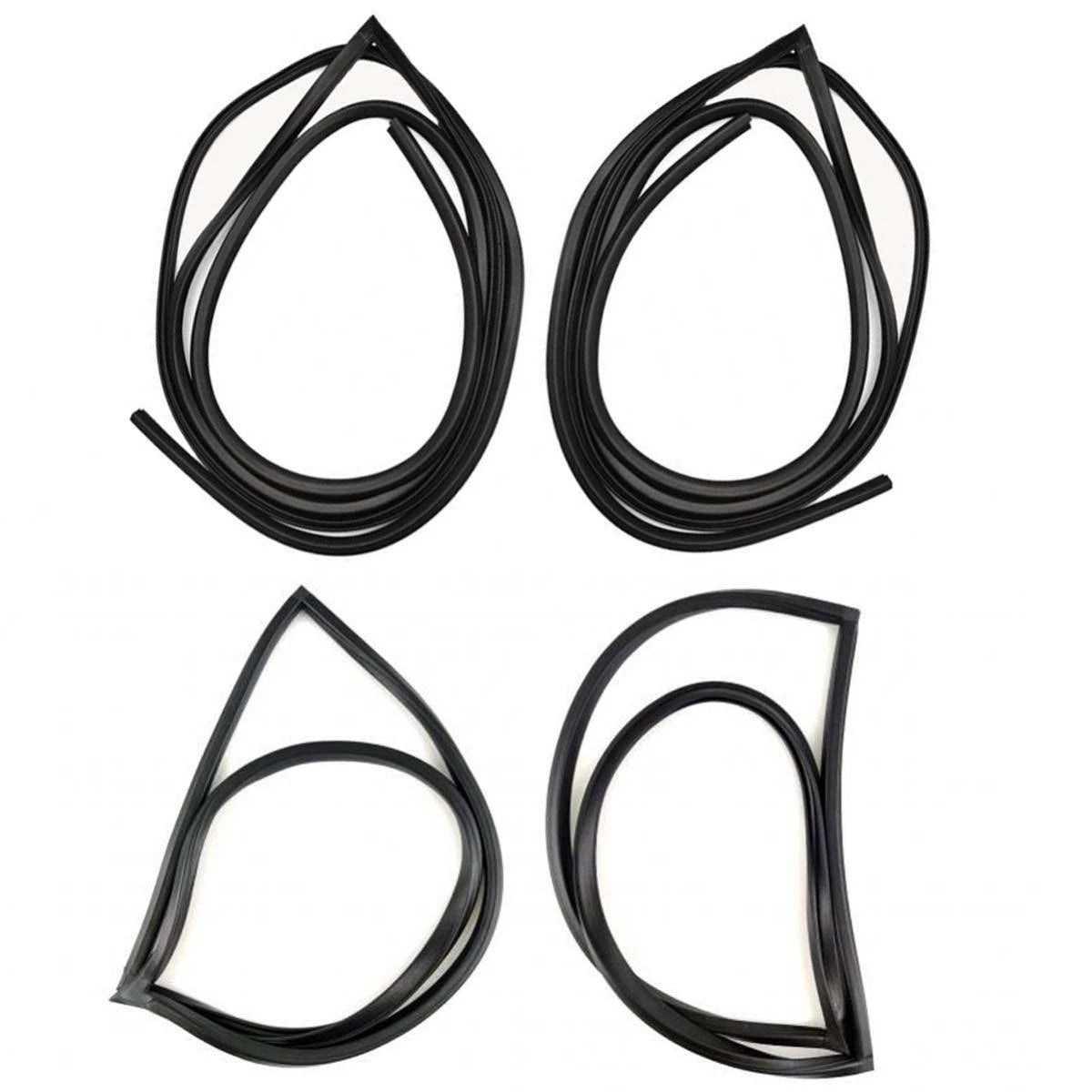 Door Rubber Seal Side Window Set 4 Fits Datsun Bluebird 510 2D Sedan 1967-72