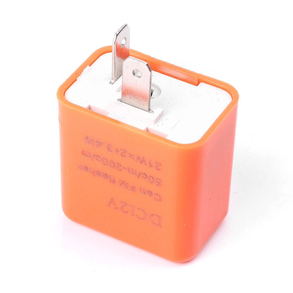 Orange LED Flasher Relay for Motorcycle Light Hyper Flash