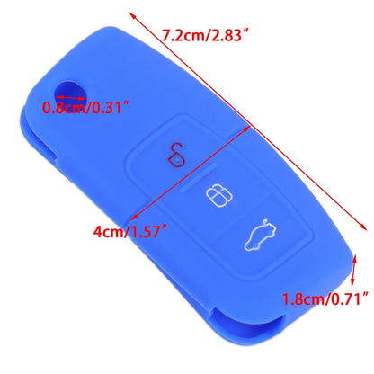 Blue Key Cover Case Protector for Ford MK2 Mondeo Galaxy (2000-2007)