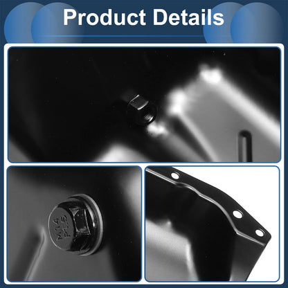 Engine Oil Pan for Jeep Cherokee (1987-2001) - 1 x Iron Black