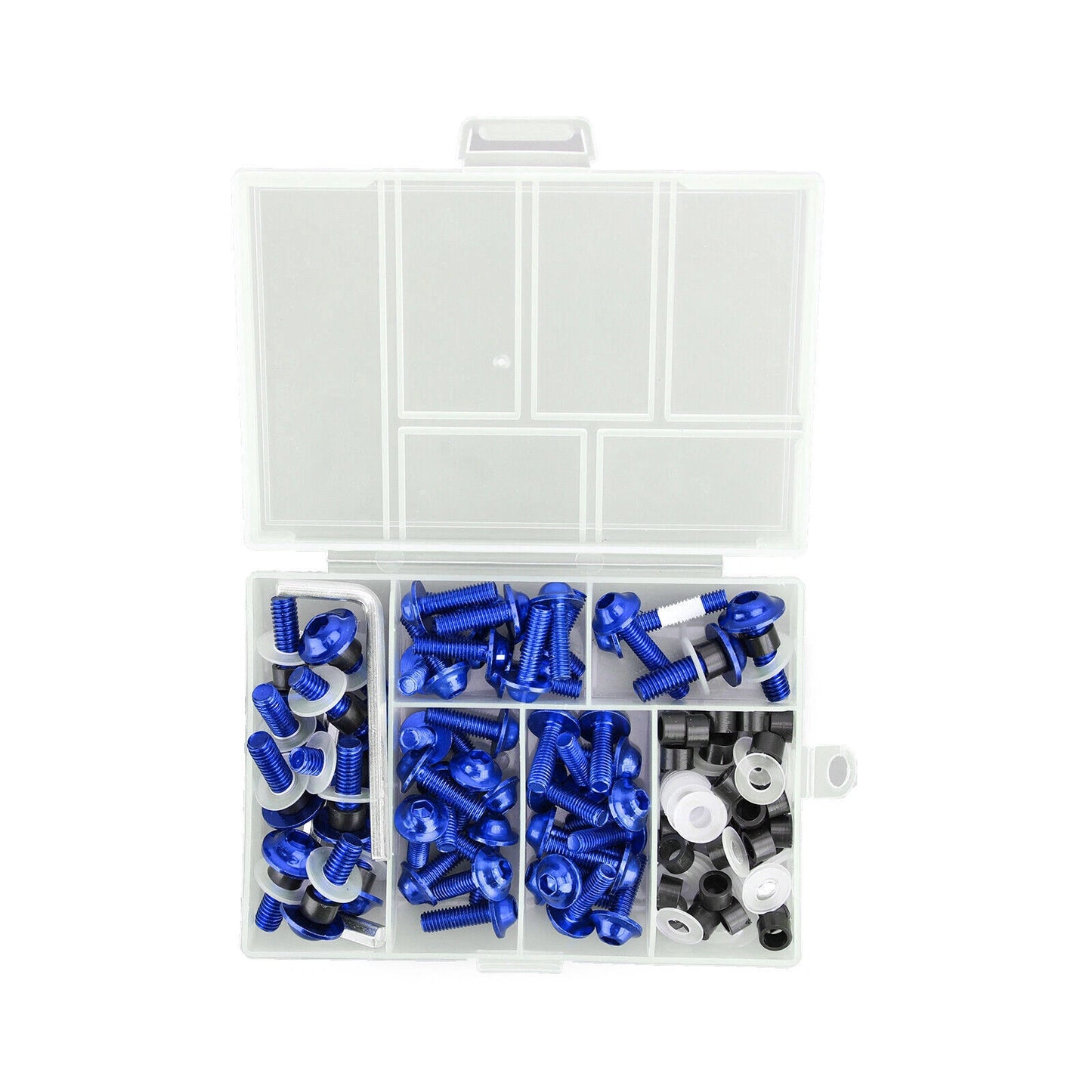 158 Piece Blue Aluminium Fairing Screw Trim Bolts Set for F2