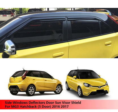 Visor Weather Shield for MG3 MG 3 Hatchback (2016-2017)