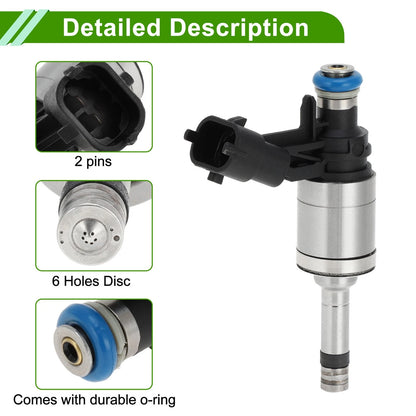 Fuel Injector for Ford Edge 2.0T (2012-2014) - 1 x Black Injector