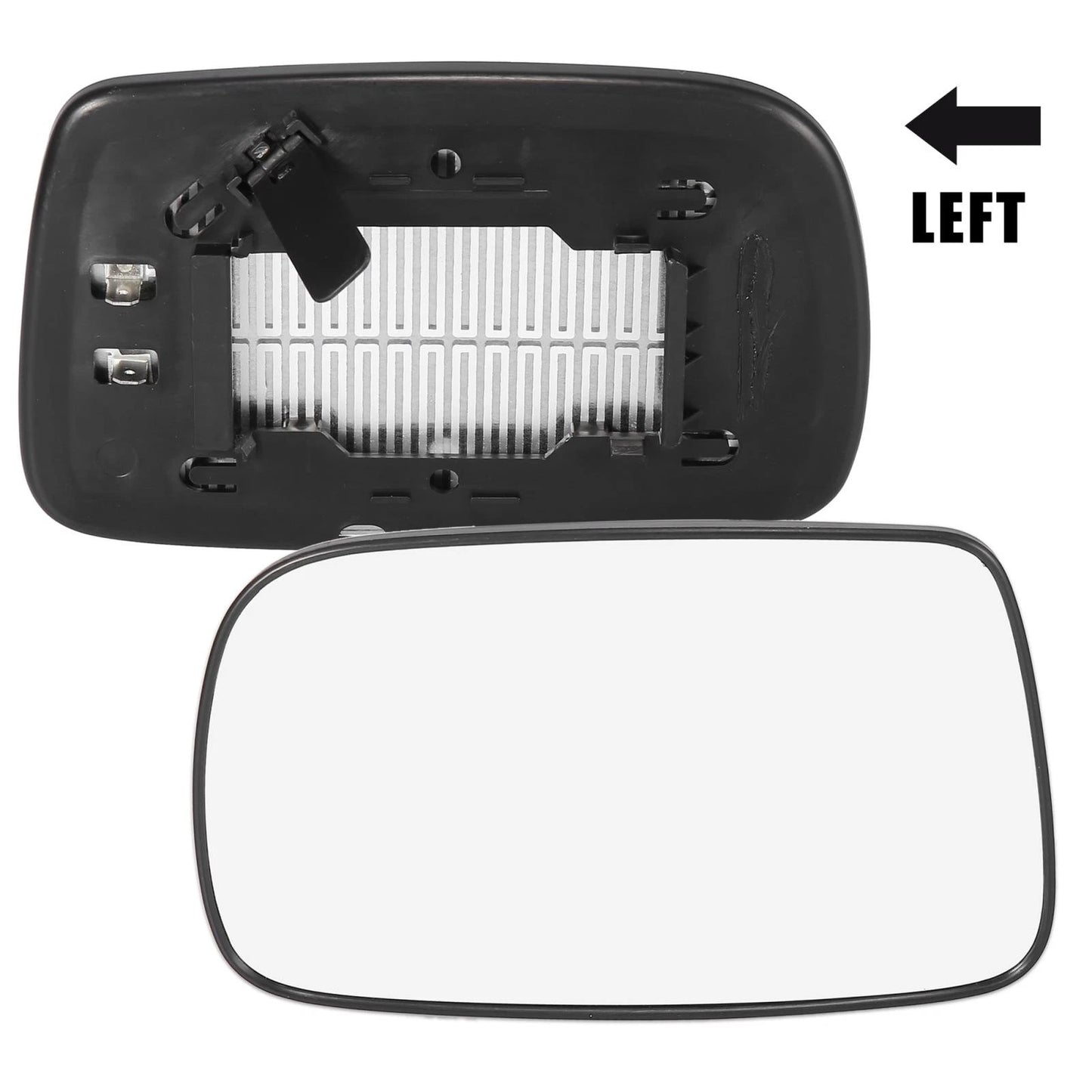 Left Side Heated Mirror Glass with Backing Plate for Toyota Corolla