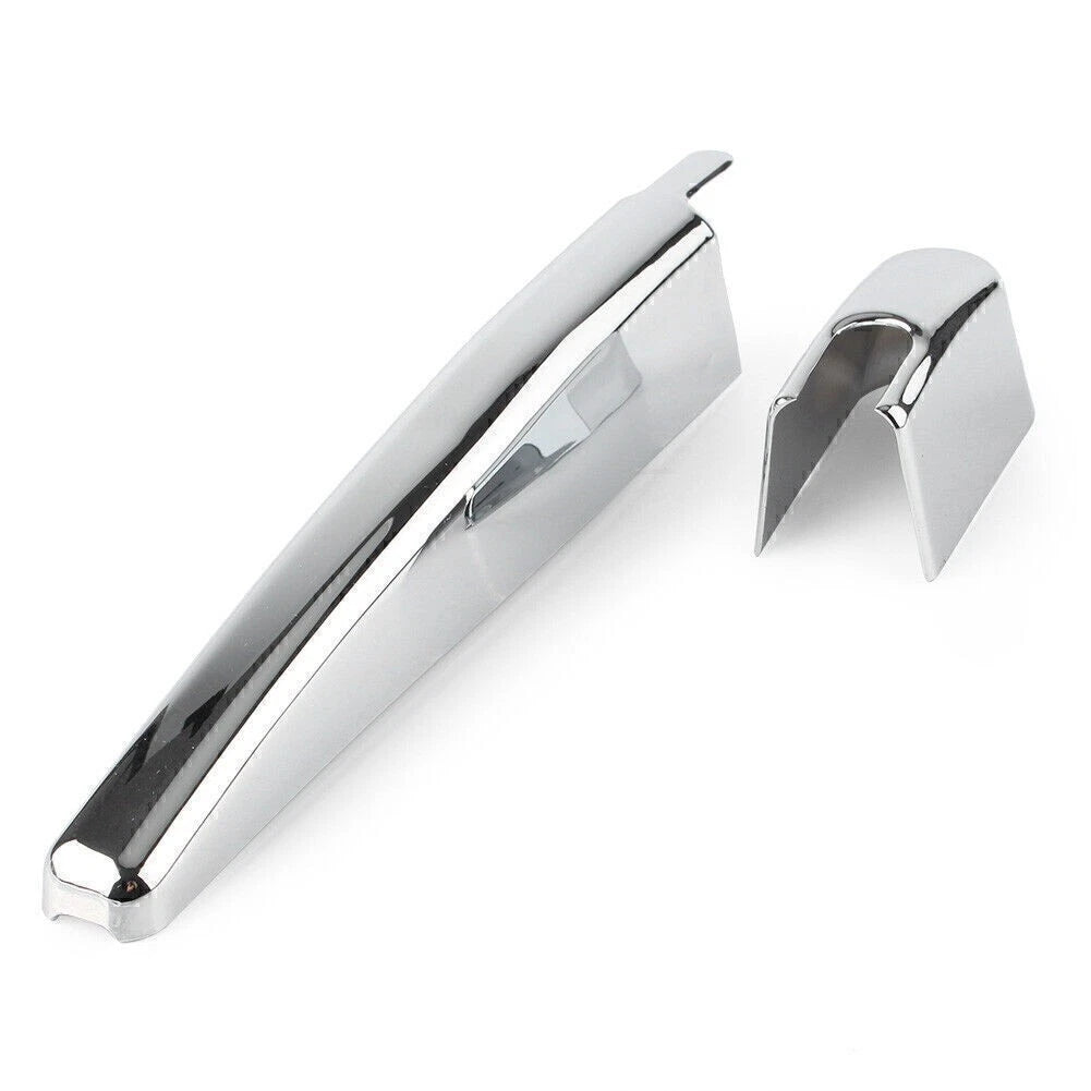 2 x ABS Chrome Rear Trunk Wiper Nozzle Covers for BMW X3 (2018)
