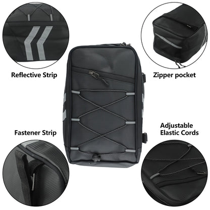 Rear Rack Bag / 8L / Waterproof Reflective for Bicycles