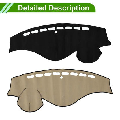 Dashboard Cover Mat for Honda Odyssey 2009-2014 Sun Protector Pad Black
