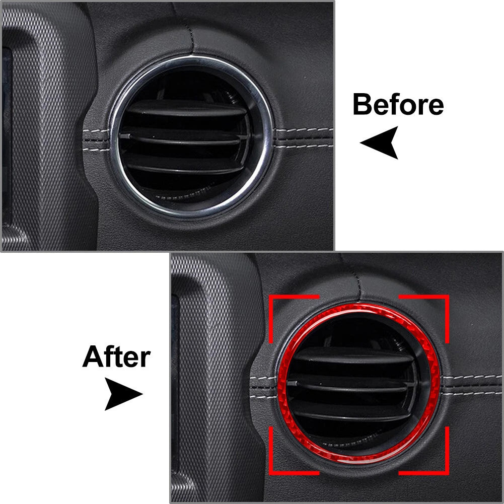 Dashboard Air Vent Outlet Cover Trim for Jeep Wrangler JL JLU Gladiator JT (2018-2023)