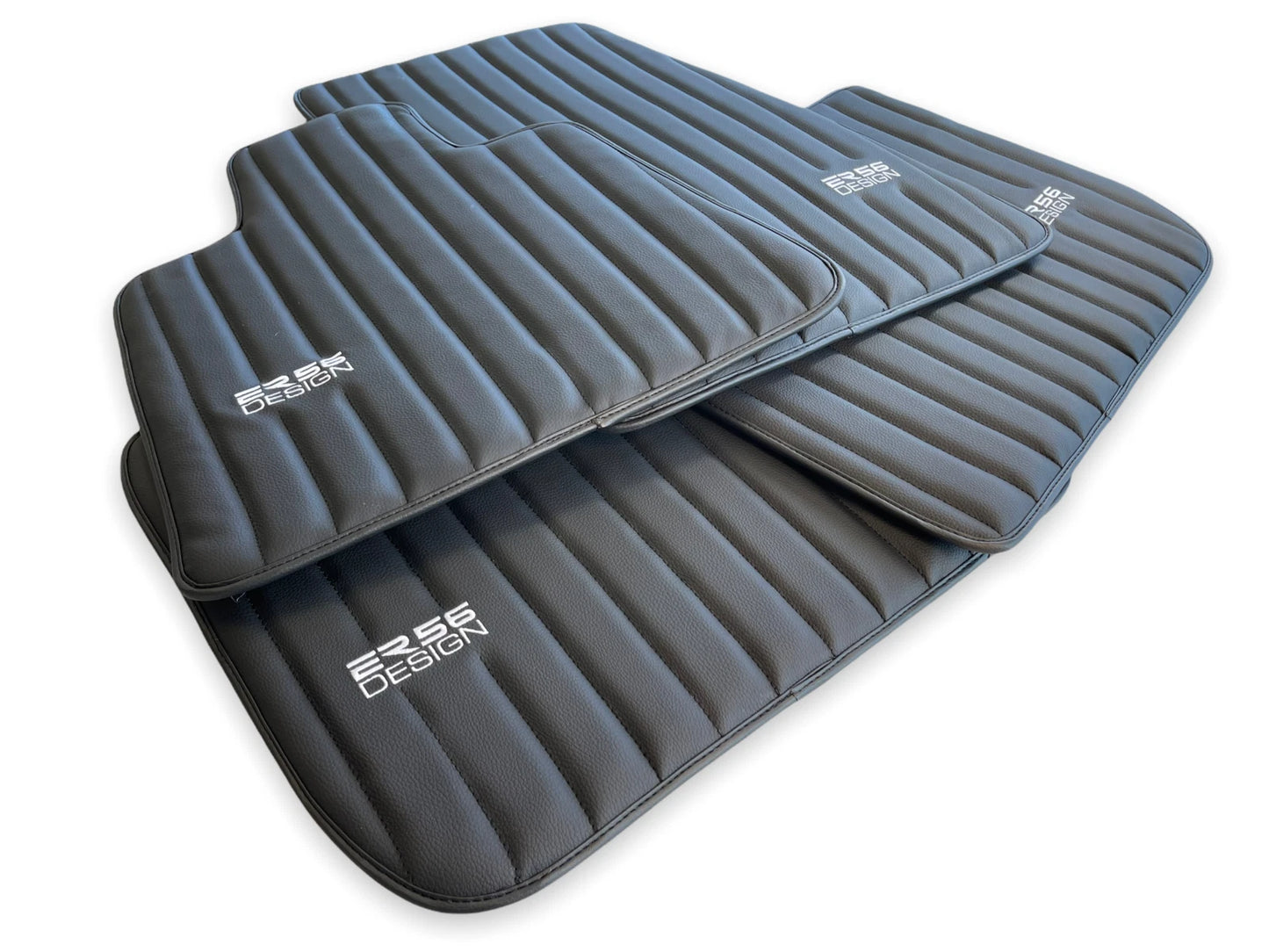 Tailored Floor Mats for All BMW Models with Leather ER56 Design (1990-2022)
