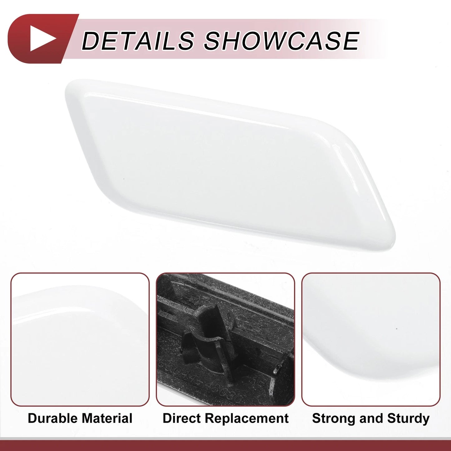 Front Right Washer Nozzle Cover for Lexus RX350 (2012-2014) - White