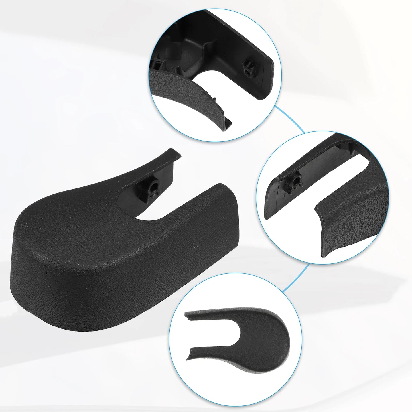 1x Rear Windshield Wiper Arm Nut Cover Cap for BMW 535xi Black