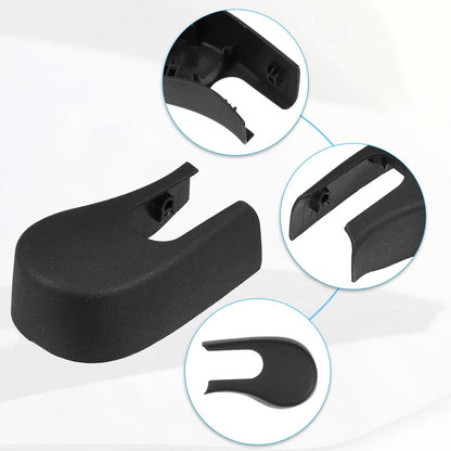 1x Rear Windshield Wiper Arm Nut Cover Cap for BMW 535xi Black