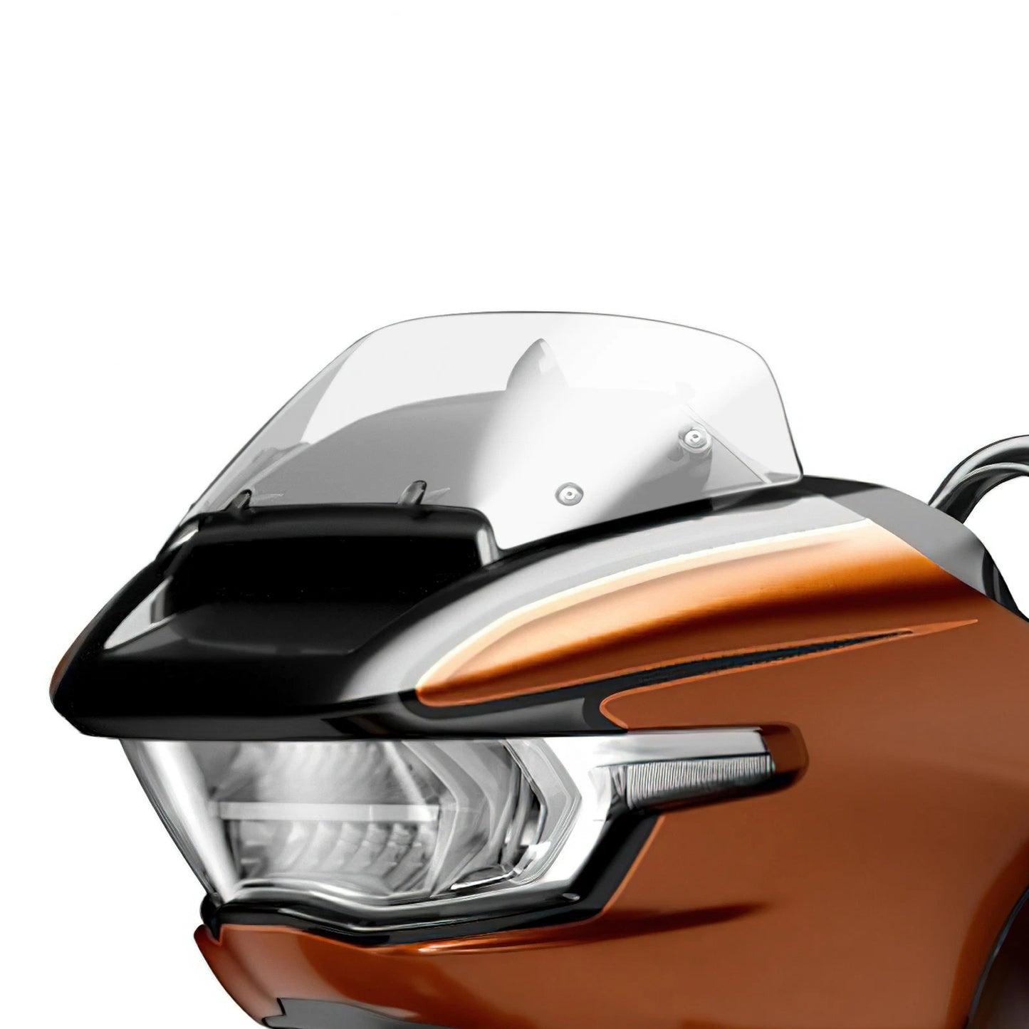 Bracket Mounts 8.27" Clear Windshield for Harley CVO Road Glide (2023-2025)