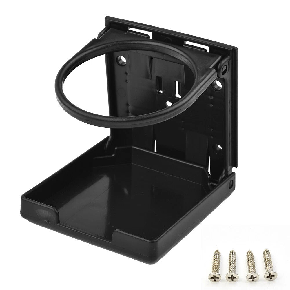 Useful Drink Holders Foldable Black Bracket Cup Drink Holder