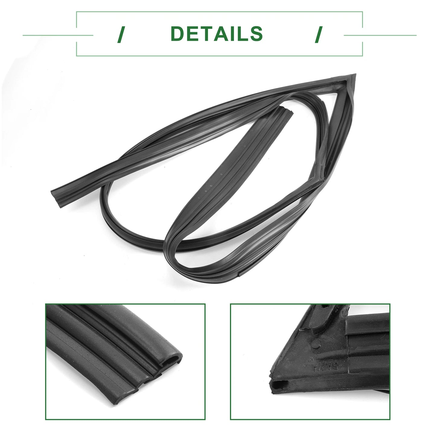 Front Left Door Window Run Channel Seal Strip for Honda Accord (2003-2007)